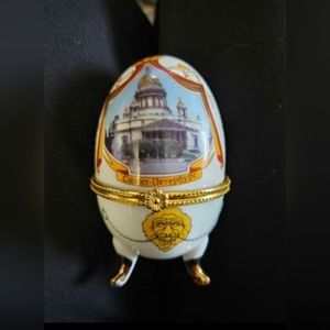 Egg shaped trinket box St. Petersburg, Russia